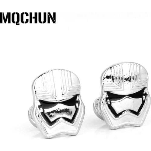 MQCHUN Fashion Jewelry Mens Cufflinks Figure Mask Cuff Links for Women and Men Cuff Buttons-20