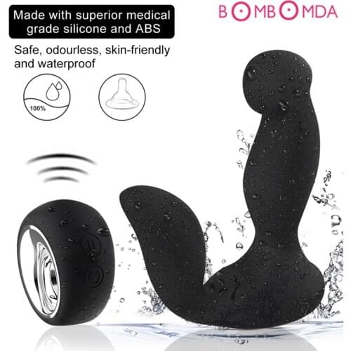 Male Prostate Massager Anal Sex Toys for Men Wireless Remote Control Gspot Anal Plug Vibrator 12 Speeds Butt Plug Anus Massager