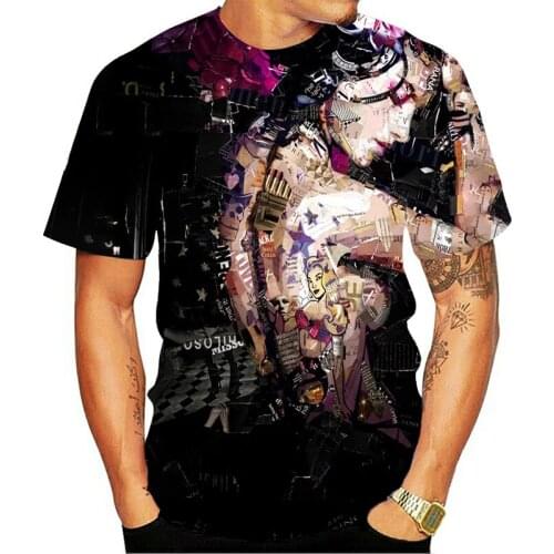 2021 new sexy beauty graphic t shirts 3D Mens t-shirt Harajuku color graffiti T shirt short sleeves mens clothes Large T-shirts