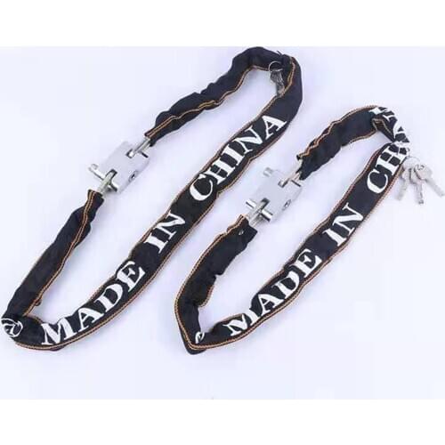 Anti-Theft Bike Chain Lock Steel Security Locks 80/110cm Fence Grill Link Lock