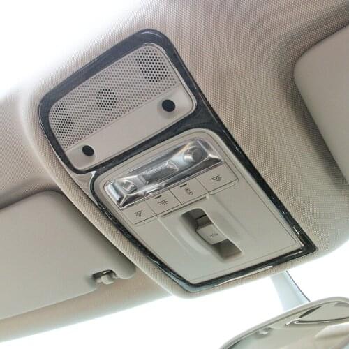 Carbon Fiber Reading Lamp Frame Decorative Cover Trim For Audi A3 8V 2013-2018 Car Styling Interior
