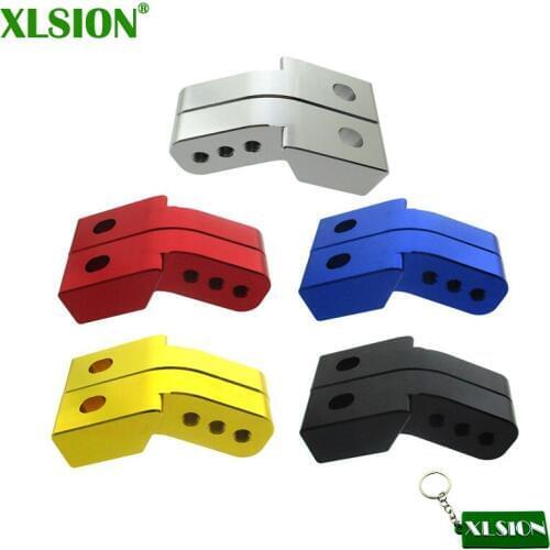XLSION CNC Ajustable FootPeg Extender Riser Bracket Pit Dirt Bike Motard