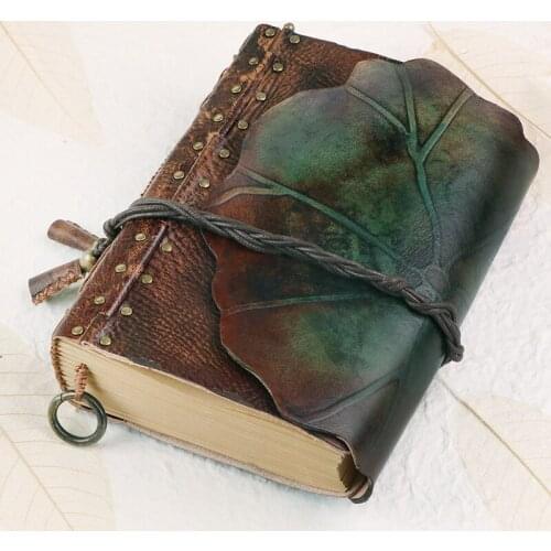 Handmade Customized A5 A6 Vintage Retro Travel Journal Diary Notebook 100% Genuine Leather Notepad Birthday Valentines Day Gift