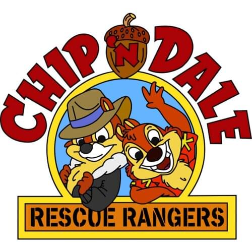 RuleMylife Chip 'n Dale Rescue Rangers Sticker For Laptop Water Cup Desk Anime Cute Car Stickers Decoration