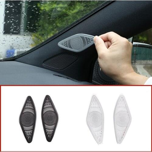 Aluminum Alloy Car Styling A pillar Speaker Net Cover Trim For Mercedes Benz B Class W247 2019-2020 Car Accessories
