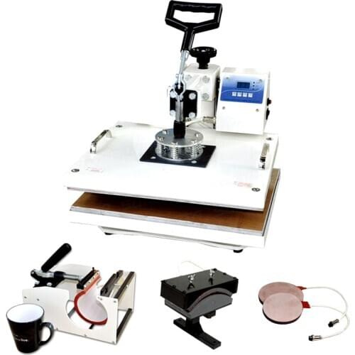 8 In 1 Heat Press Machine For Mugs Cap And T Shirt Sublimation Thermal Transfer Printer