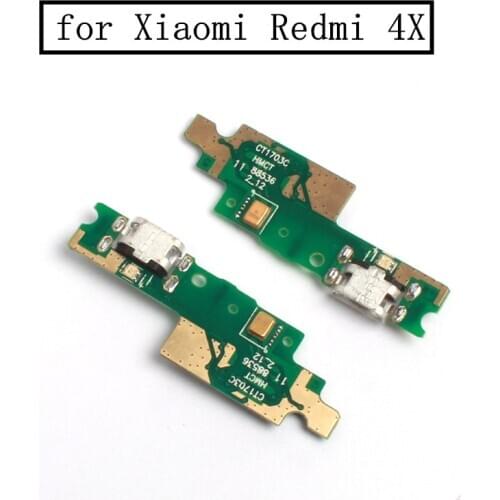 For Xiaomi Redmi 4X USB Charger Port Dock Connector PCB Board Ribbon Flex Cable Charging Port Component Replacement Spare Parts