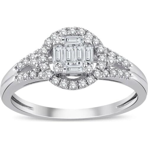 0.35 CT sa. Diamond Baguette Ring Handy Custom Craftsmanship Gift Gold Special Occasions Design Shiny Elegant Jewelry