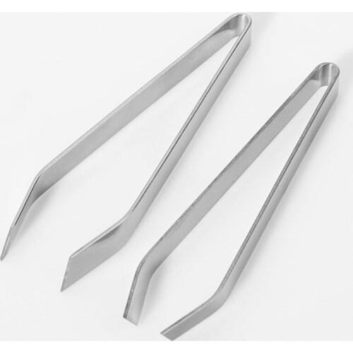 1PC Stainless Steel Fish Bone Tweezers Tong Fishbone Pincer Remover Pig Duck Hair Clamp Kitchen Tweezer Seafood Tongs Clip Tools
