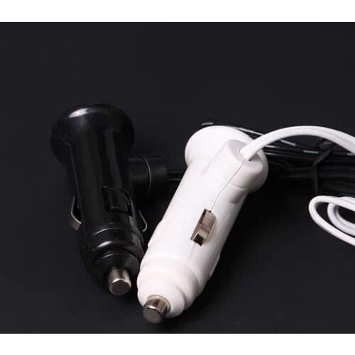 1Pc Three-Way 12V/24V Car Cigarette Lighter Socket W/ Black Charger Port Usb Splitter Adapter R6C9
