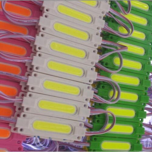2W IP65 Waterproof DC12V led COB module Light Advertising lamp led background light warm white/red/blue