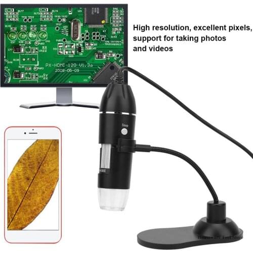 50X-1000X USB Microscope LED USB Digital Electronic Microscope with Bracket