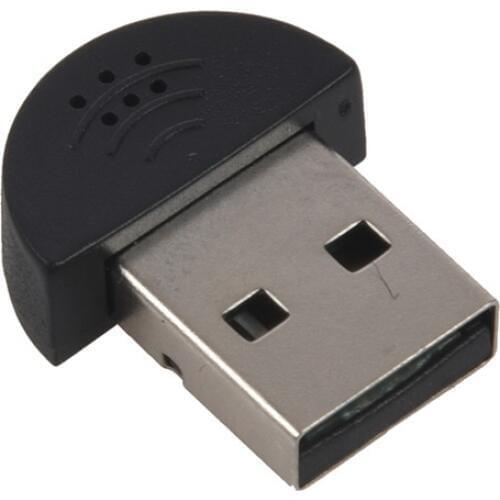 ABGN Hot-USB Plug Mini Studio Speech Microphone MIC Recording Audio Adapter for PC Laptop Black