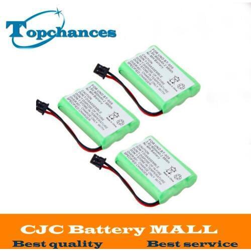 3pcs High quality New Ni-MH 800mAh 3.6V Rechargeable Cordless Home Phone Battery for Uniden BT-909 BT909 Free Shipping