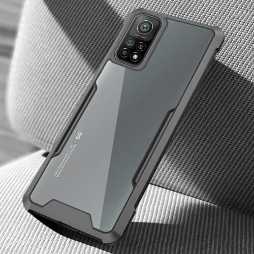 Tpu+pc acrylic phone cover case for xiaomi 11 10t lite poco x3 pro nfc m3 redmi 9t 9a 9c note 10 s 8 9 t 7 9 pro hard back shell
