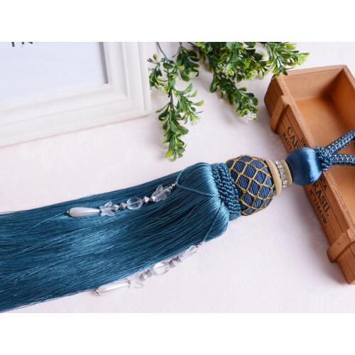 2pcs/lot Curtain Accessories Wood Bead Ball Pearl Tassel Hanging Ball Curtain Hook Bandage Ball Decoration Coudre Pompon Gland