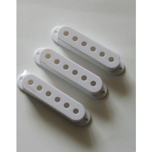 KAISH White 3 Single Coil Guitar Pickup Covers fits ST Guitar