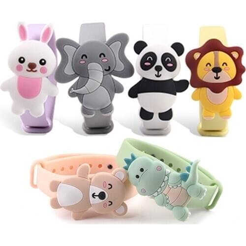 Summer Cartoon Silicone Mosquito Repellent Bracelet Natural Plant Essential Oil Children Anti-mosquito Sports Outdoor Waterproof