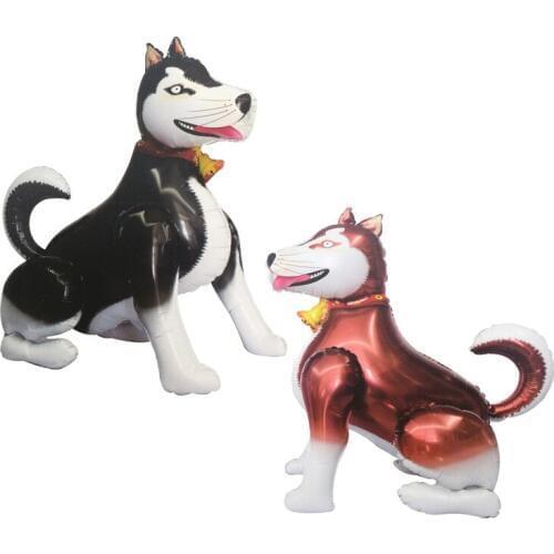 Chicinlife 1Pcs Happy Birthday 3D DIY Cartoon Dog Foil Balloons Baby Shower Party Kids 1st Birthday Ballon Decoration Supplies