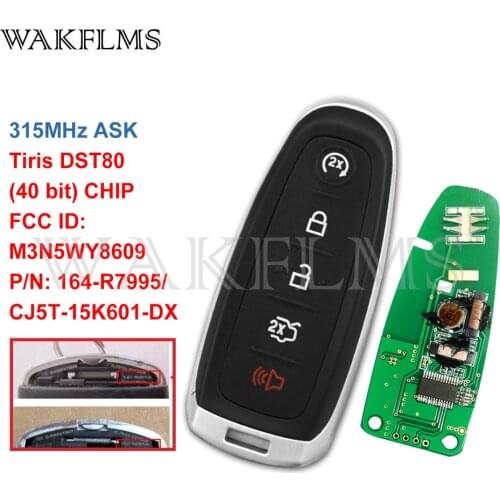 For Ford Escape Focus C-max Maverick 2013 2014 2015 2016 2017 2018 2019 M3N5WY8609 164-R7995/CJ5T-15K601-DX 315MHz Smart car key