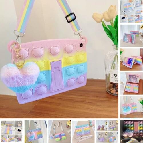 For Samsung Galaxy S6 Lite P610 Tab A7 Lite 8.7 T220 T225 A7 10.4 T500 A 8.0 T290 Tab A 10.1 T510 Tablet Kid Silicone Case Cover