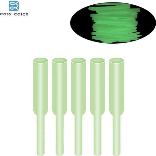 Easy Catch 25pcs/lot Luminous Sleeves Soft Fishing Tube Glow in Dark Attract Fish Fishing Lure Fishing Tackle