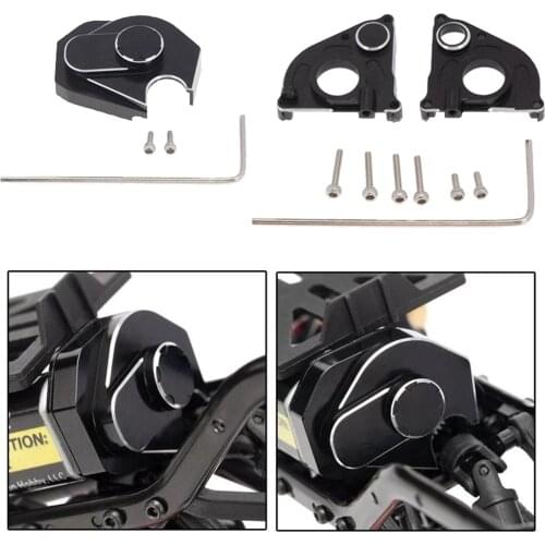 RC Car Aluminum Centre Gear-box and Gears Housing Cover Set for Axial SCX24 AXI00002 AXI00001 90081 1/24 Scale RC Crawler Car