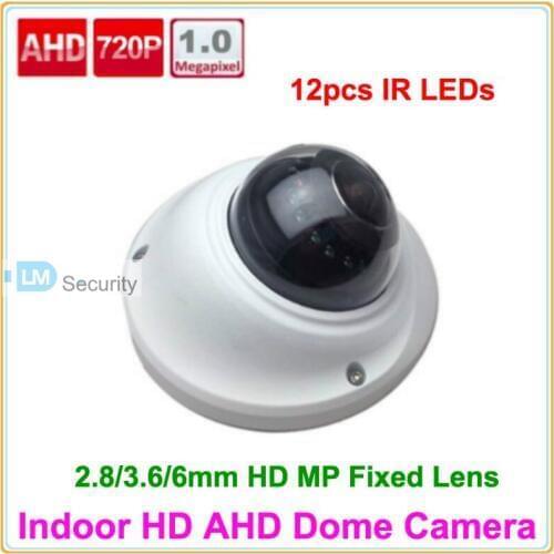 Lihmsek Mini Dome Camera AHD Security HD AHD 720P 1.3 Megapixel IR Dome Camera Indoor with fixed lens