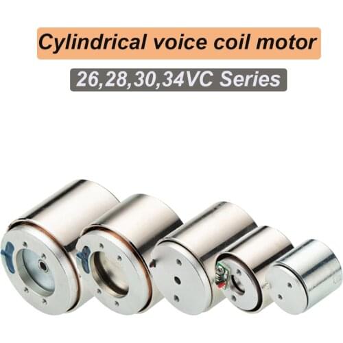Mini Linear Voice Coil Motor AC12V Monophasic Motor Spring Type Motor Dedicated for Flexible Vibration Feeding Cylindrical