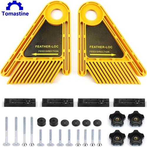 Multi-purpose Double Featherboards Miter Gauge Feather Loc Board Set Woodworking Scribing Aid Engraving Machine Slot DIY Tools