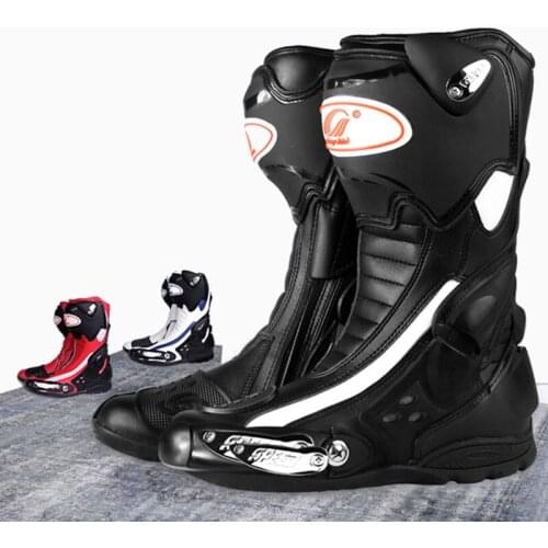 Hot Motorcycle Riding Boots SPEED BIKER BOOT Racing shoes riding tribe Motorbike Mid-Calf Ankle Moto boot bato Motocross boots