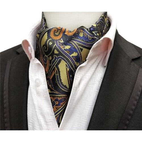 Mens Ascot Jacquard Woven Neckerchief