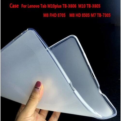 Soft TPU Case For Lenovo Tab TB-X605 M7 M8 M10 plus 10.3 FHD TB-X606 Silicone Tablet Transparent Back Cover Tb-7305x Tb-7305i
