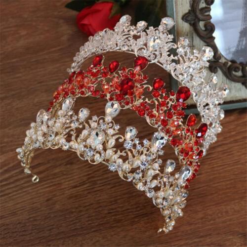2019 New Fashion Baroque Luxury Crystal AB Bridal Crown Tiaras Light Gold Diadem Tiaras For Women Bride Wedding Hair Accessories