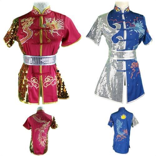 Wushu kung fu clothing uniform clothes costume wing chun clothing martial arts training uniform dragon TA416