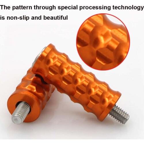 M6 Brake Pedal Gear Lever&Toe Peg Step Plate For KTM Suzuki Honda Yamaha Kawasaki BMW Ducati Rearset