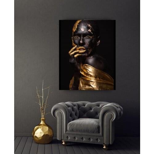 Prestij Home Afrikalı Kadın Temalı Dekoratif Kanvas Tablo Canvas