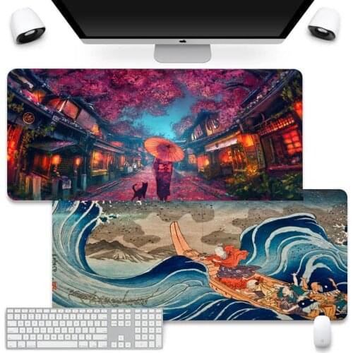 Japan Famous Mount Fuji Durable Desktop Mousepad Mouse Pad Company XL Large Keyboard PC Desk Mat Takuo Anti-Slip Comfort Pad