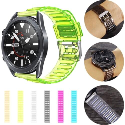 For Huawei Watch GT2 46mm sports strap for amsung Galaxy Watch 3 41/45 All-in-one bracelet accessory Transparent strap case