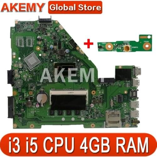 Akemy X550LA Motherboard For ASUS A550L X550LD R510L X550LC X550L X550LB laptop Motherboard Mainboard i3 i5 CPU 4GB RAM