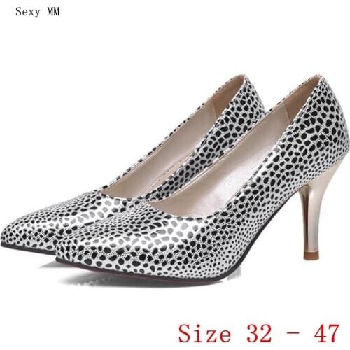 High Heels Ladies High Heel Shoes Women Pumps Stiletto Woman Party Wedding Shoes Kitten Heels scarpin Small Plus Size 32 - 47