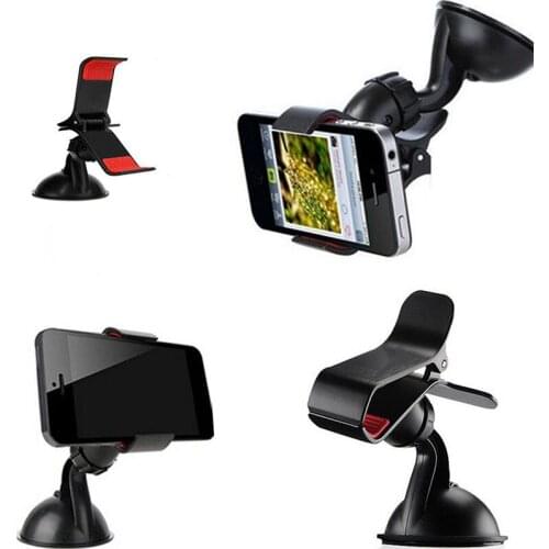 Universal 360 Degree Rotating Car Windshield Mount Holder Stand For Mobile Phone GPS