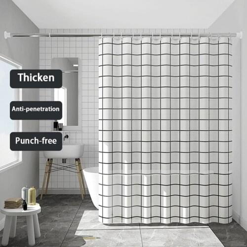 Shower curtain Bestselling Print Nordic Style Shower Curtain Set Hook Waterproof and simple Home Decoration Bathroom Curtains