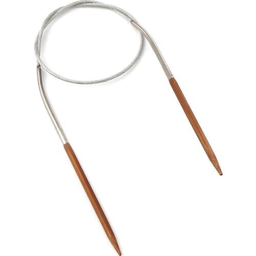 1pc 3mm Stainless Steel Circular Knitting Needles Double Pointed Crochet Hooks Weaving Sweater Scarf Sewing Needles 40cm long