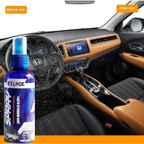 30ml car plastic refurbishment agent plastic part leather interior retreading coating spray scratch repair car maintenance TSLM1