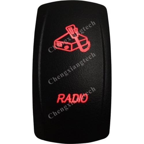 5 Pin ON OFF SPST Red Led Radio Rocker Car Boat Dashboard Light 12v 24v Toggle Switch for Carling ARB Narva 4x4 Style