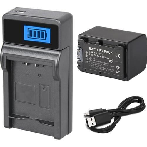 Battery Pack +Charger for Sony DCR-SX15, DCR-SX20, DCR-SX21, DCR-SX22, DCR-SX33, DCR-SX34, DCR-SX44, DCR-SX45 Handycam Camcorder