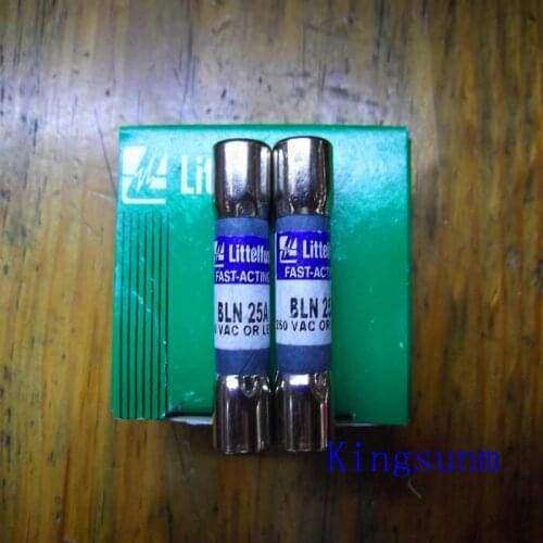 Free shipping 10pcs BLN 25 American Littelfuse fuse fuse 10*38 genuine 25A 250V