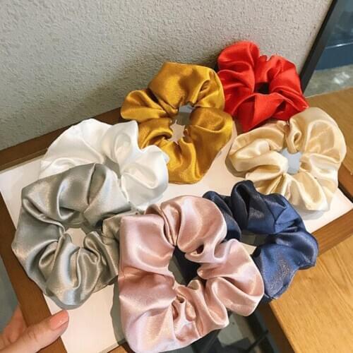 Large Scrunchie Hairband For Women Girls Elastic Hair Rubber Bands Hair Accessories Headband Gum Hair Tie Rope Ponytail Holder