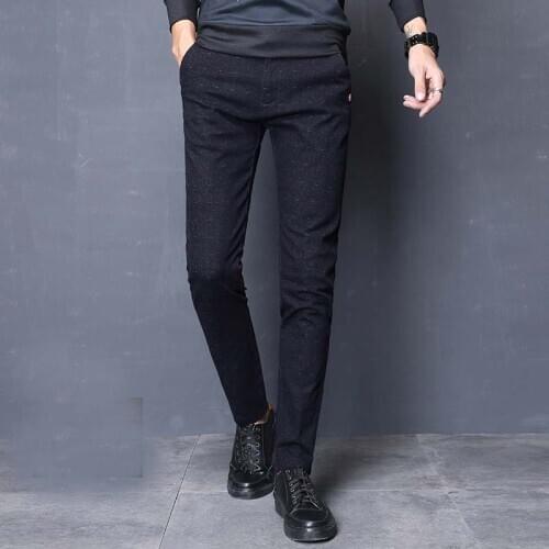 Brand 2018 new long trousers Straight casual pants man cotton fabric clothing Slim Causal Pants free ship